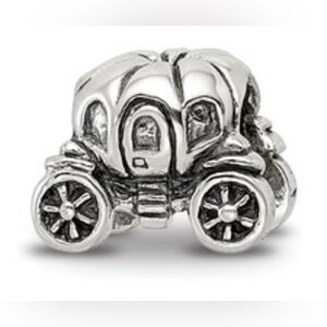 Reflection Pumpkin Carriage Sterling Silver 925 Charm